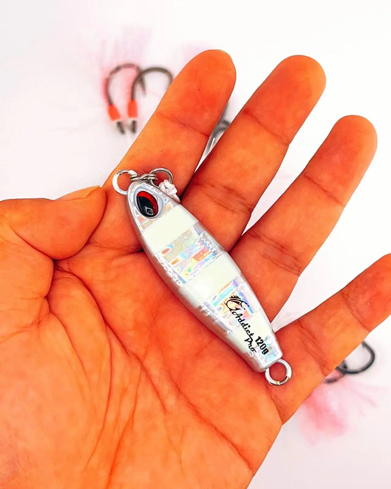 Addictpro D025 40g 60g 80g 100g 120g metal jigs luminous fishing jigbait glow slow jigging seafishing lures