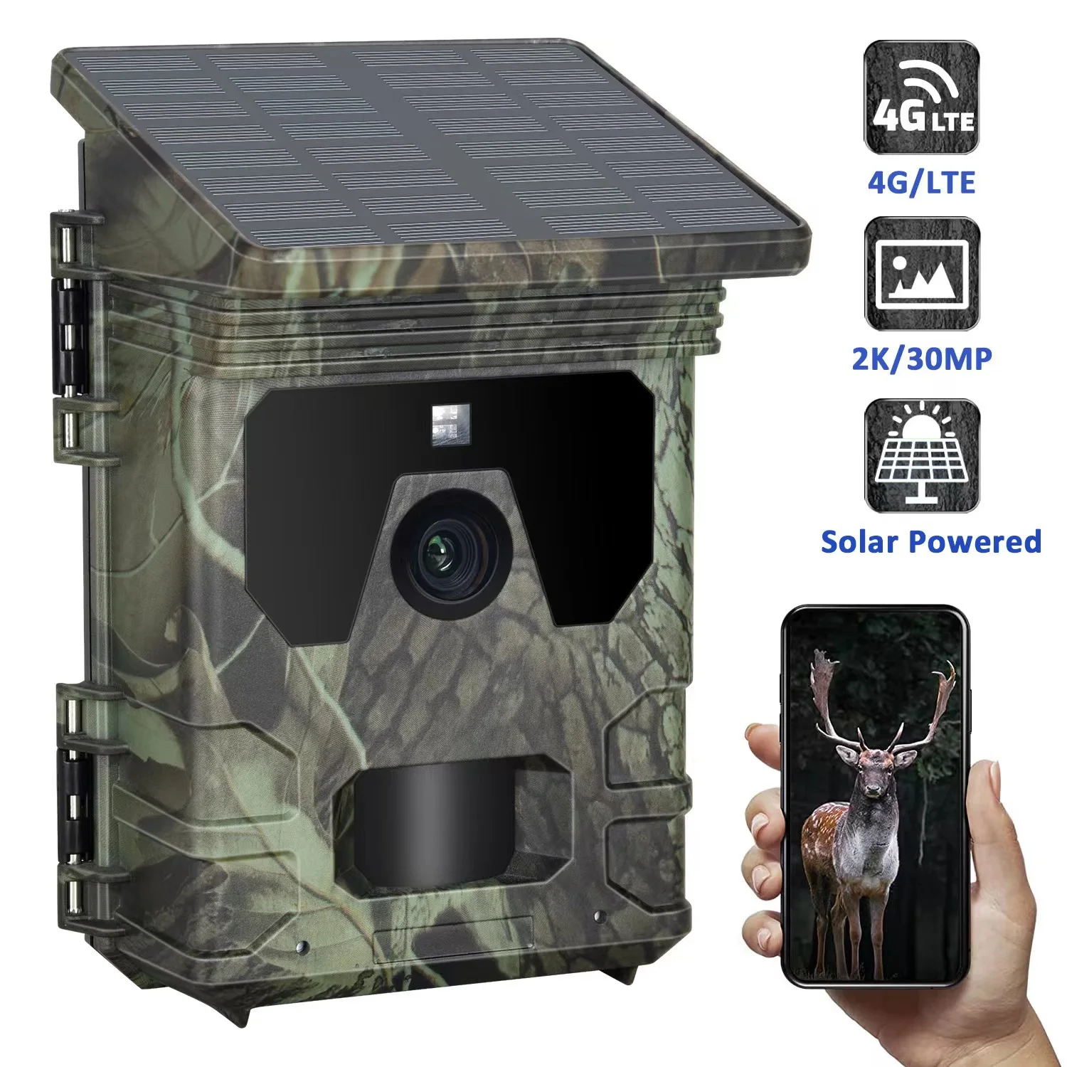 UltraSharp 36MP Trail Camera 4K/30fps with No Glow LED Night Vision Multi-Capture & Extended Standby