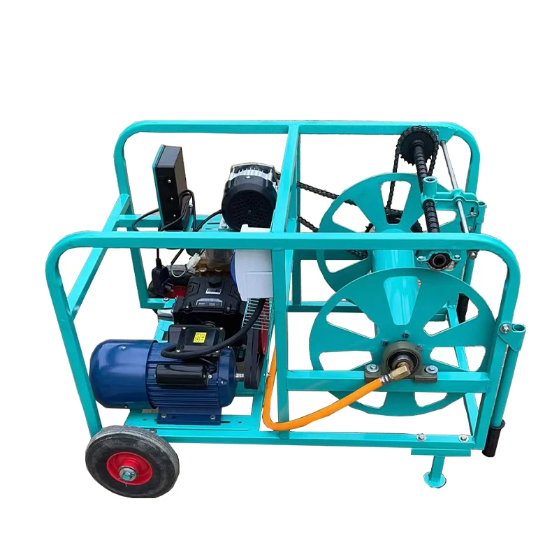 Agriculture Power Sprayer Wheelbarrow Medicine In One Machine Equipped With Tube Winding Function