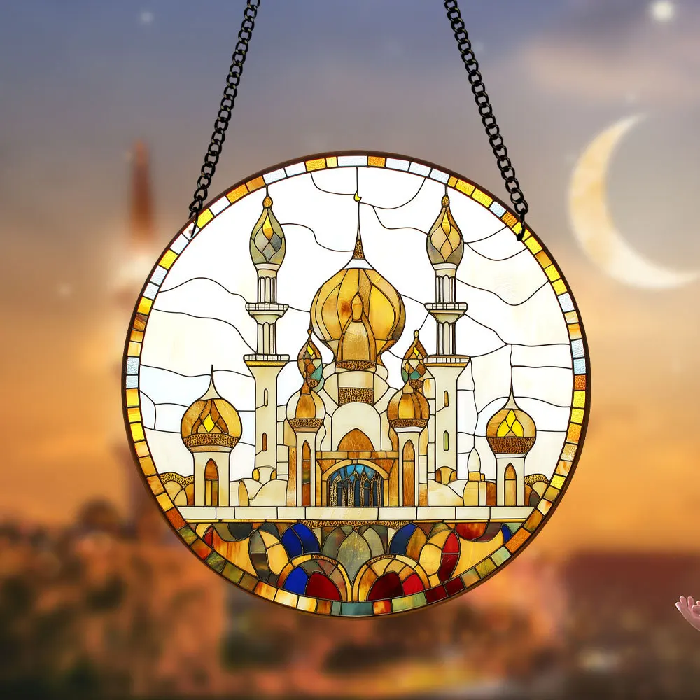MTYU001-020 Amazon Middle East Art Acrylic Pendant Stained Glass Window Decoration for Home Use for Home Decoration