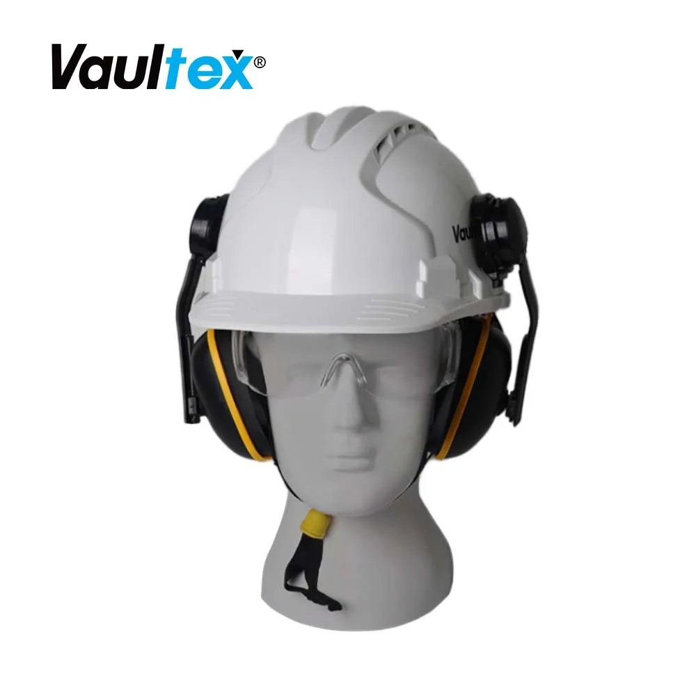 Vaultex Safety Glasses & Safety Helmet & Ear Muffs