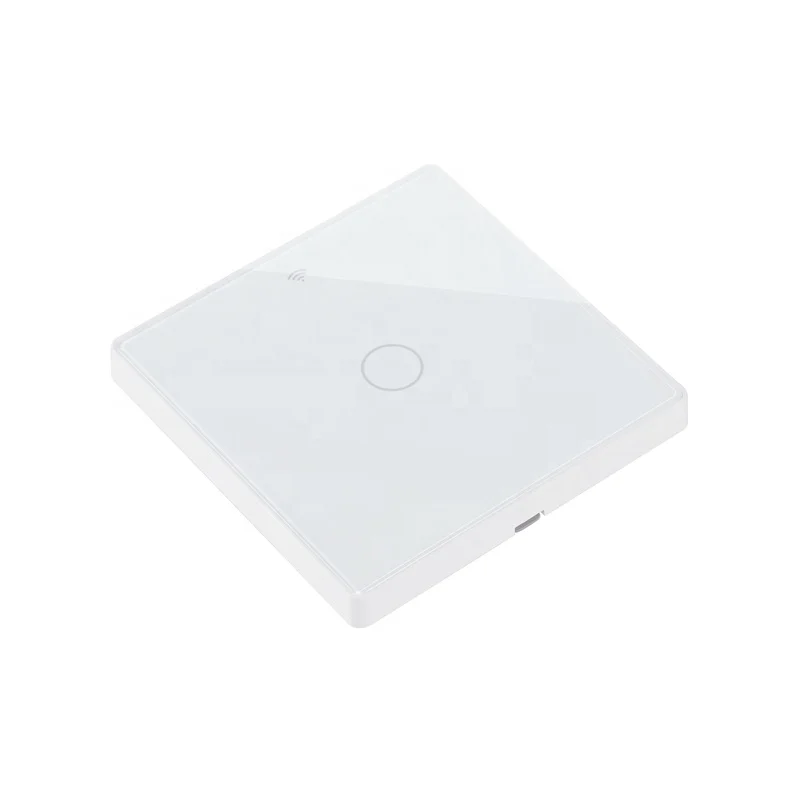 Smart home design tuya zigbee phone WIFI controlled light 220V 16A 1 gang 1way glass panel wall luxury switch with Alexa