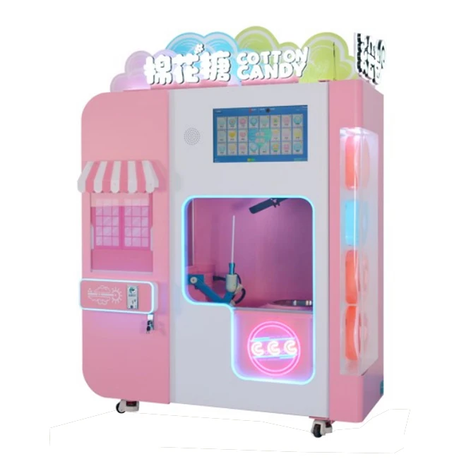 Electric automatic cotton candy floss machine cotton floss candy machine vending machines prices
