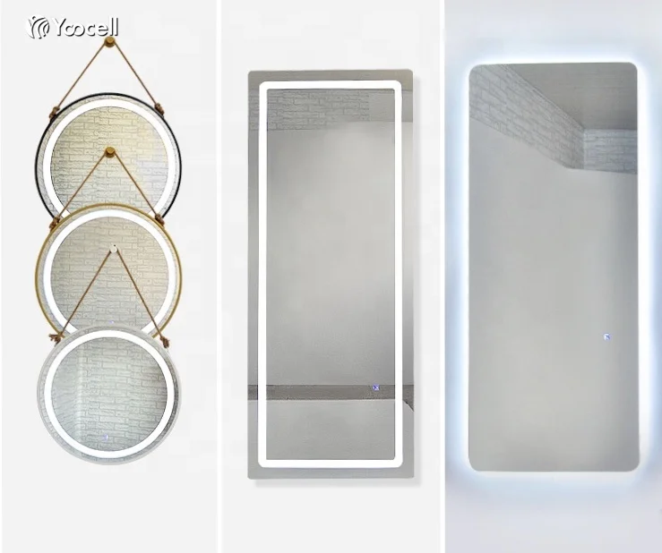 Professional manufacturer of hair salon styling mirror station makeup mirror salon wall mount mirror