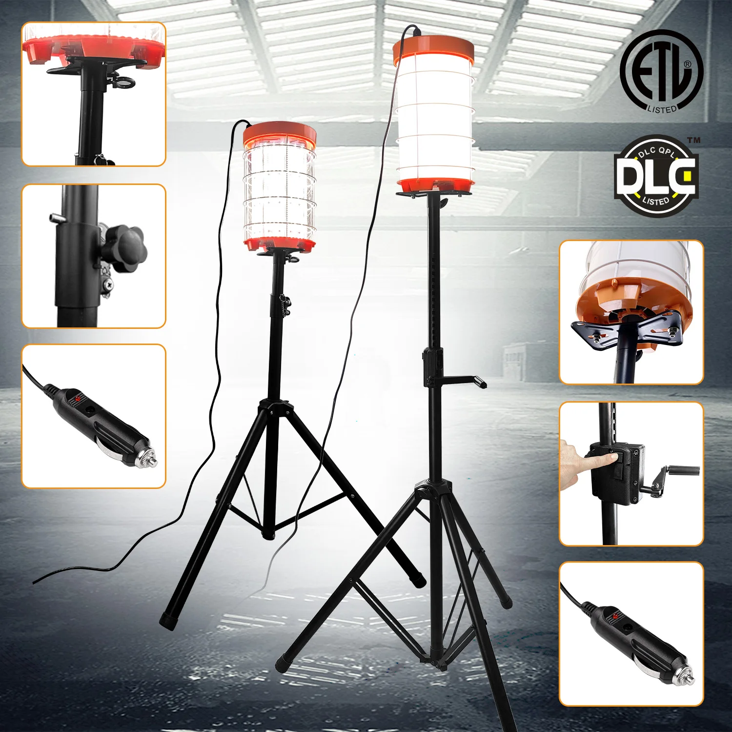 Outdoor construction site light 250w CE ETL led mobile tripod telescopic stand led balloon work light for Industrial use