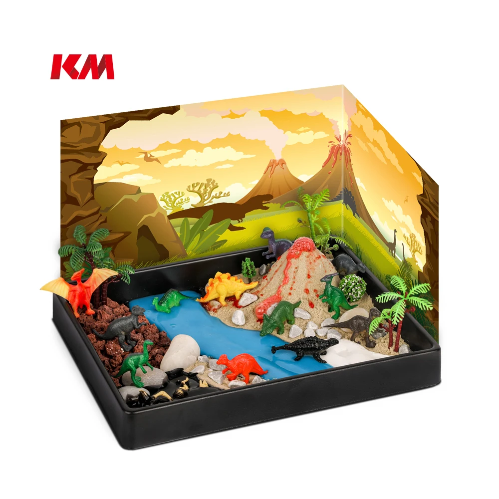 KM Steam Education TOYS Children DIY Grow Your Own Garden Dinosaur Habitat Toy Plant Education Other Toys For Kids