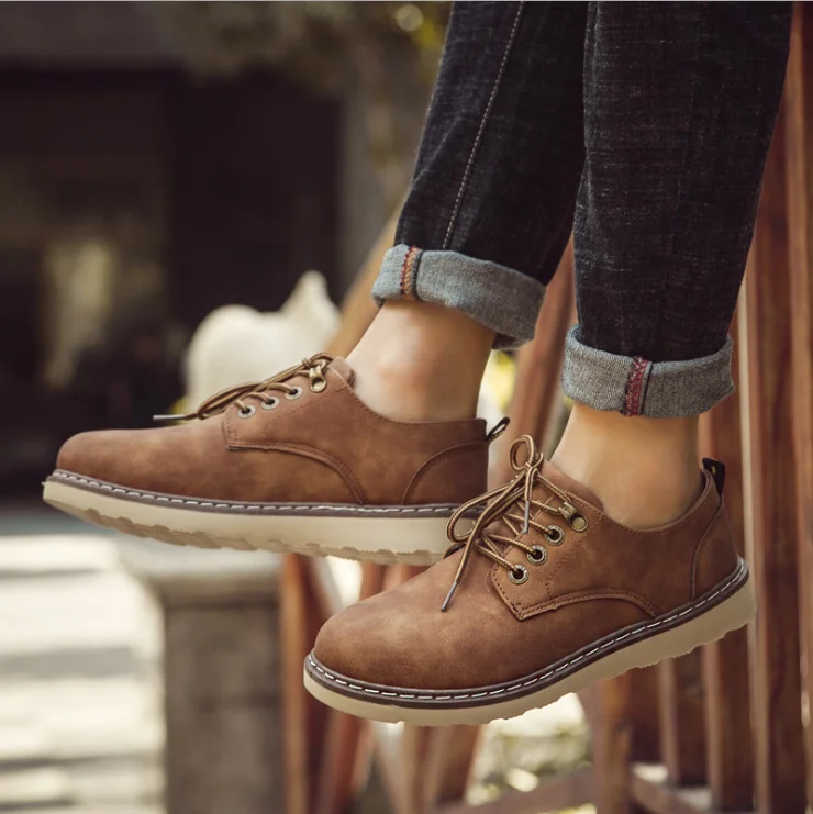 
 Китай онлайн дешевые деловые повседневные туфли модные британские офисные топ-сайдеры кожаные мужские повседневные туфли  