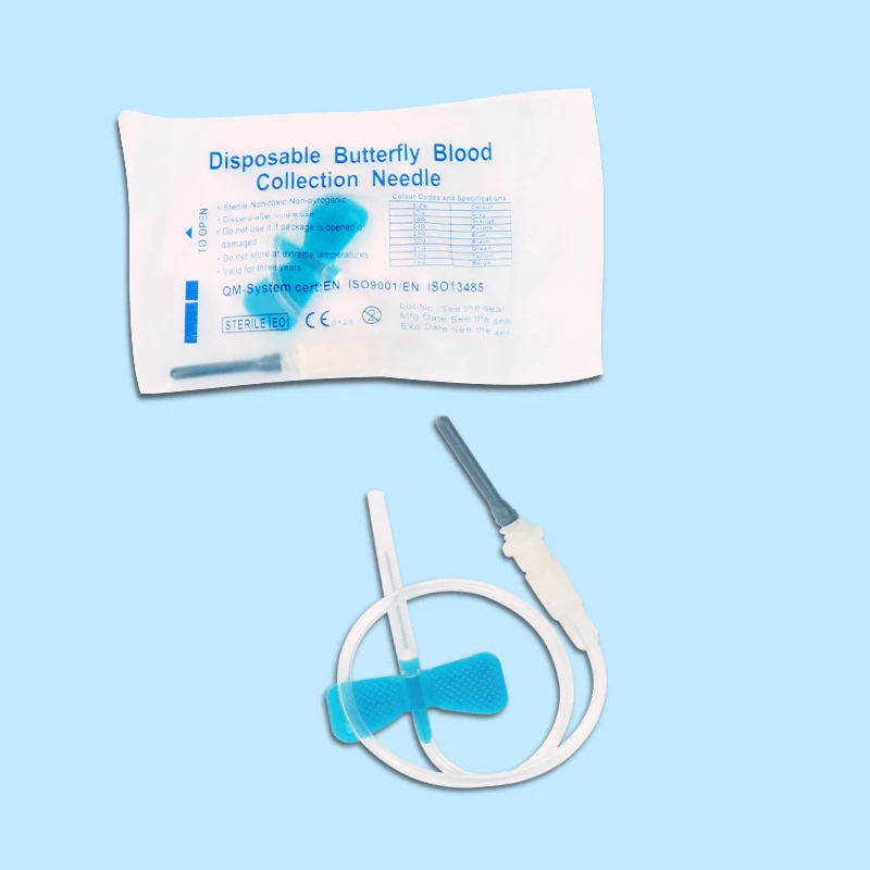 18g 19g 20g 21g 22g 23g 24g 30g Medical Safety Butterfly Needle for Blood Collection