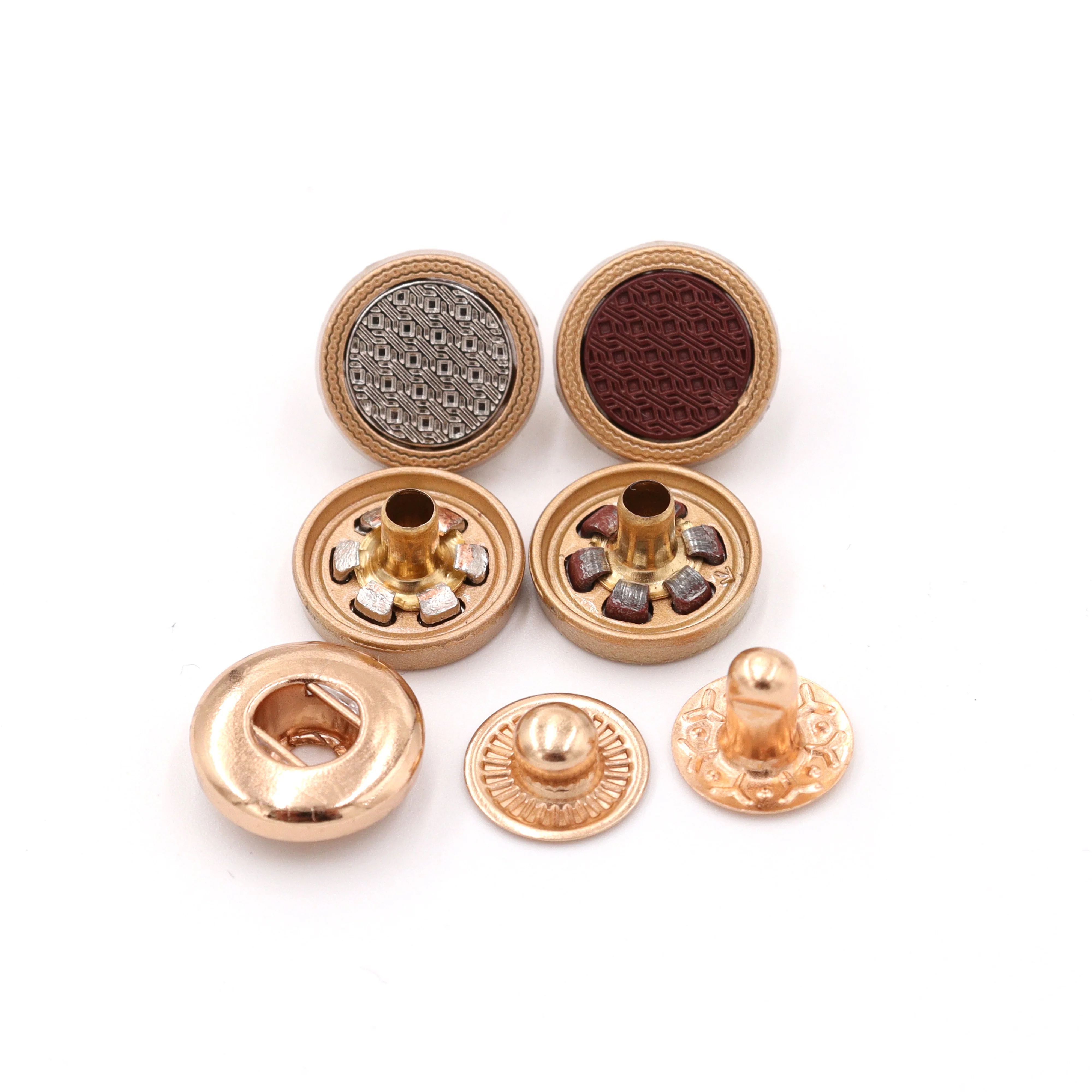 Jinyi OEM ODM Factory 12mm Round Zinc Alloy Button Muslim Garment Metal Button Logo Custom Snap Fastener Button for Clothes