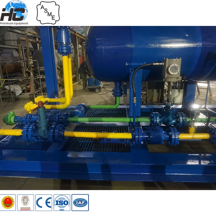  China made ASME 3-phase horizontal separator / gravity
