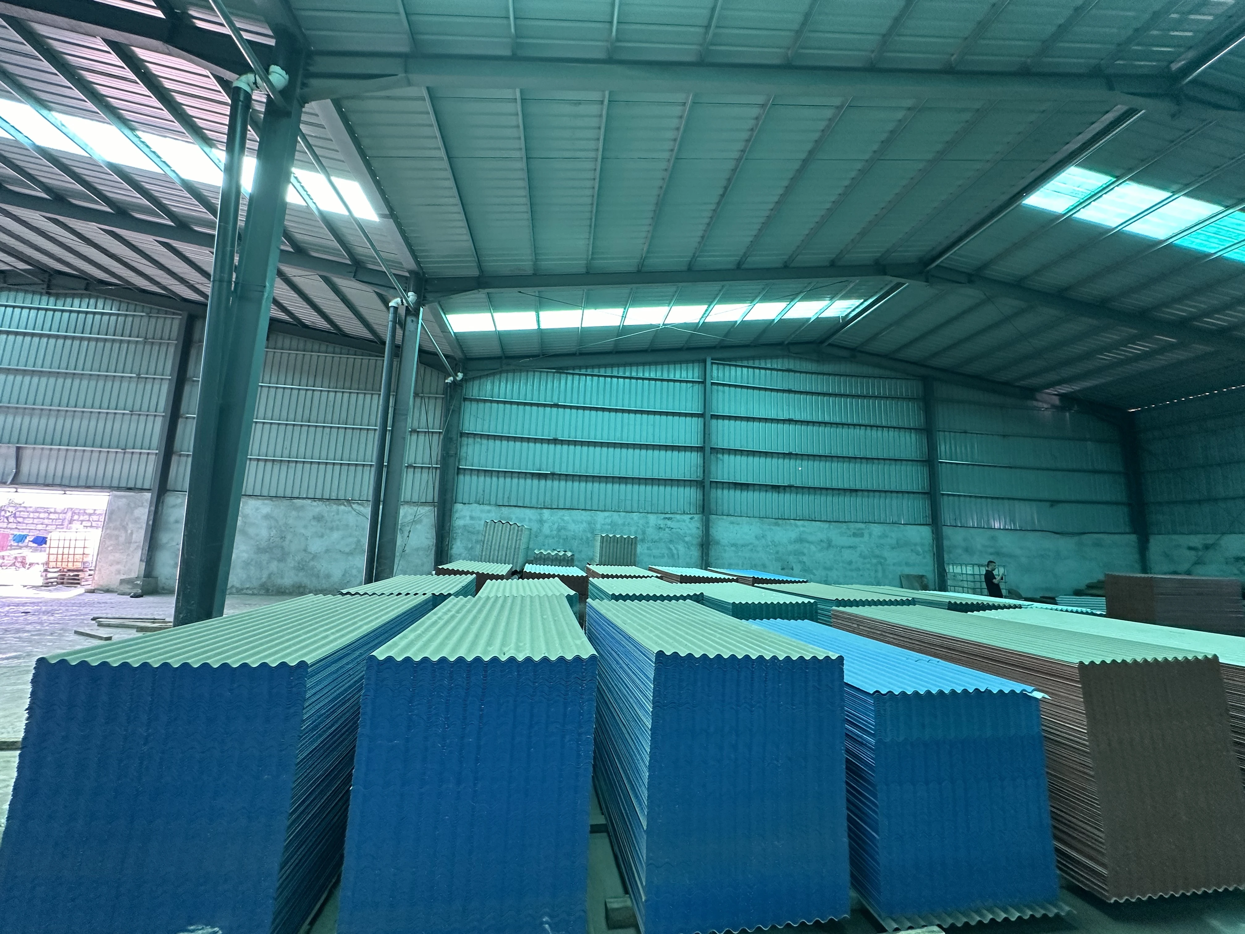 KUNDA 2024 Africa Local Factories Coast Roofing Cement Fiber Tiles 4*1050*2400 Local Factory Ivory Coast Stock On Sale now