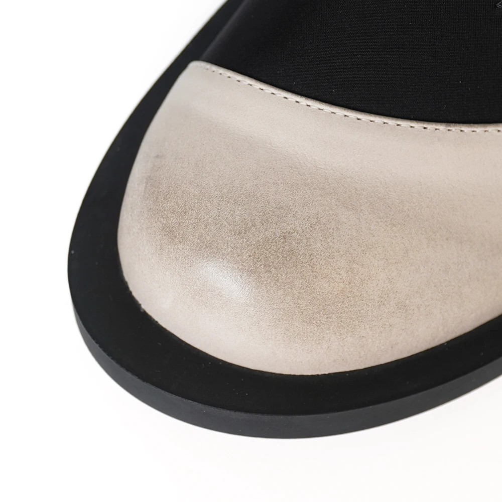 2023 special design chunky platform outsole soft sole wholesale factory direct genuine leather for women ladies flat heel sandal