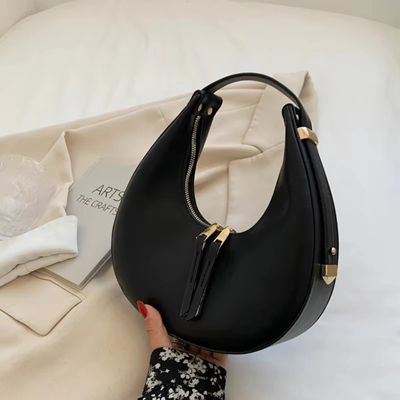 PU Leather Moon Fashion Purse Ladies Custom Shoulder Handbags