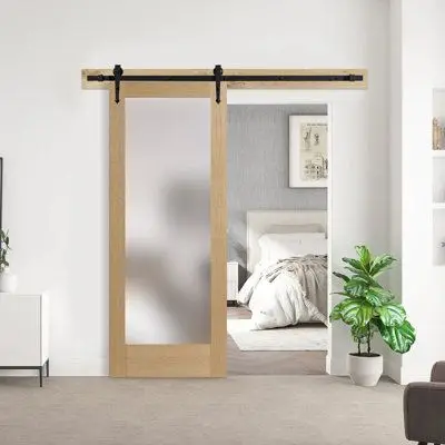 CBMmart American Over Size Prehung Flush Design Residential Solid Wood Modern Interior Room Door For House