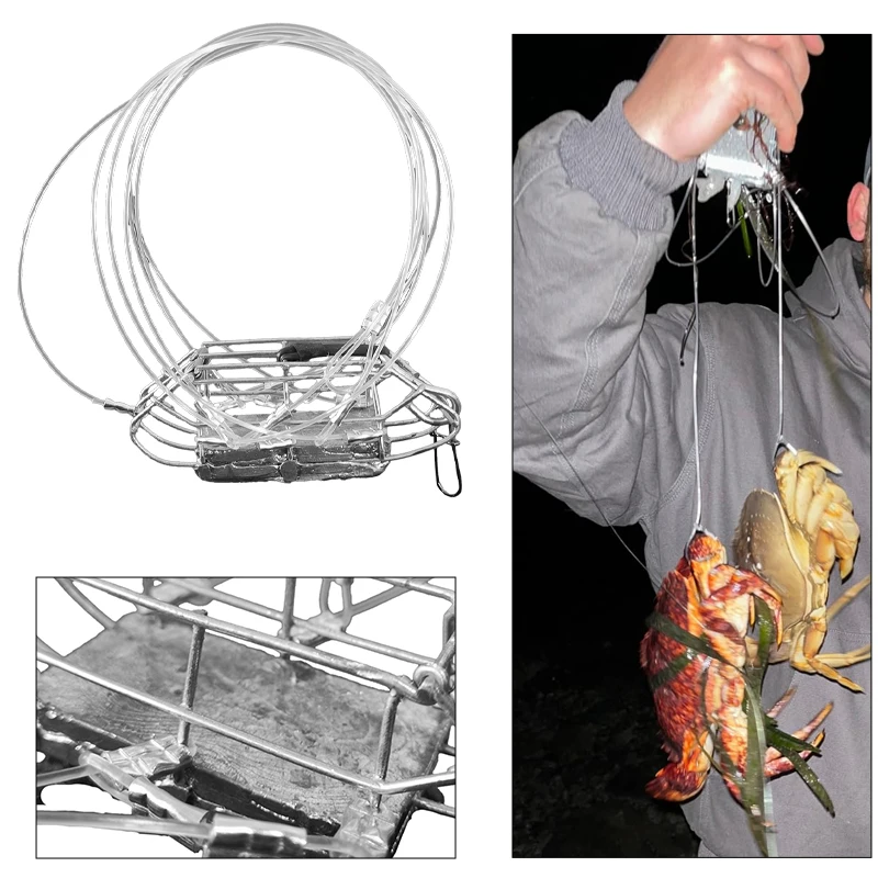 Portfolio sale Crab Gauge Measure Multi Shrimp Clam with 6 loops lead lobster trap fishing crab trap