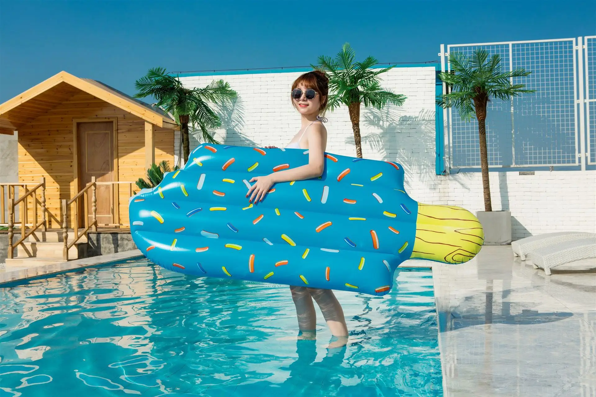 Summer Seaside Beach Various Style Adult Swimming Float Inflatable Party Pool Float  Ice Cream