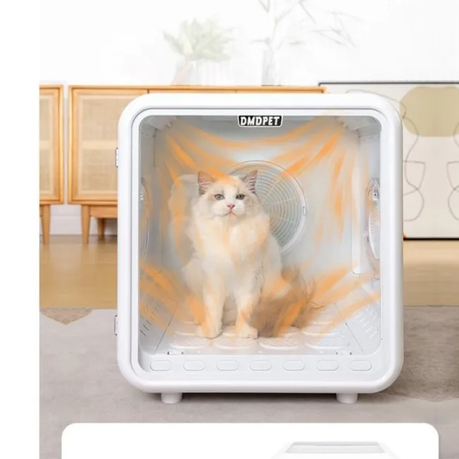 Automatic Pet Dryer for Cats and Small Dogs - Ultra Quiet Dog Hair Dryer with Smart Temperature Control and 360 Drying