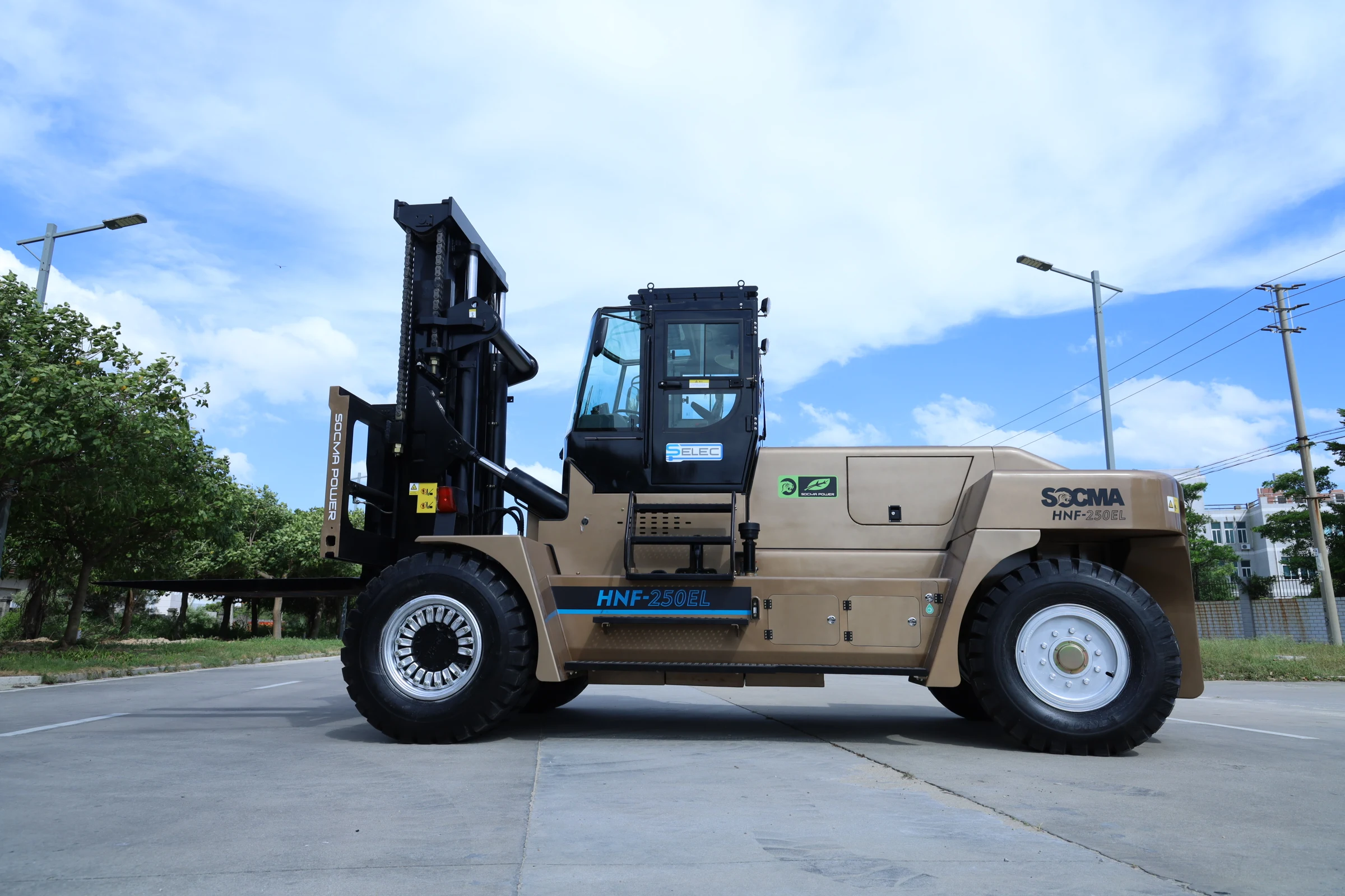 Heavy Duty Big Electric Forklift(Lithium Ion Battery) Capacity 12 Ton 16 Ton 20 Ton 25 Ton Attachment is Optional
