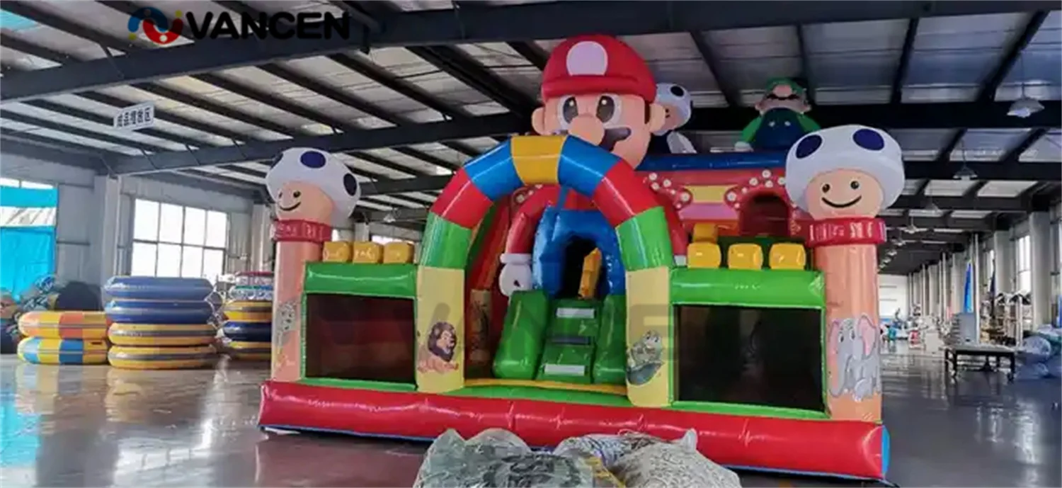 Kids bounce house commercial jumping castle bouncer combo obstacle course mini inflatable bouncy castle playground customizable