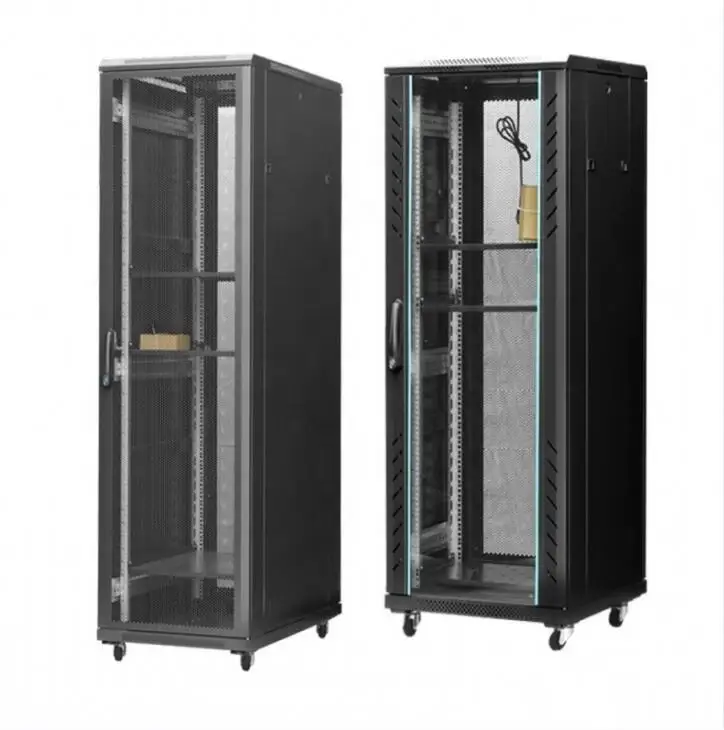 High end 18U 22U 28U 32U 36U 42U 46U Server Network Cabinet Data Center Rack 19 Inch Telecom Assemble Cabinet Floor Standing