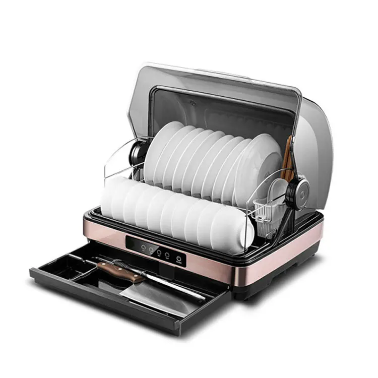 Two tier drying kitchen dish dryer rack hot air dish dryer