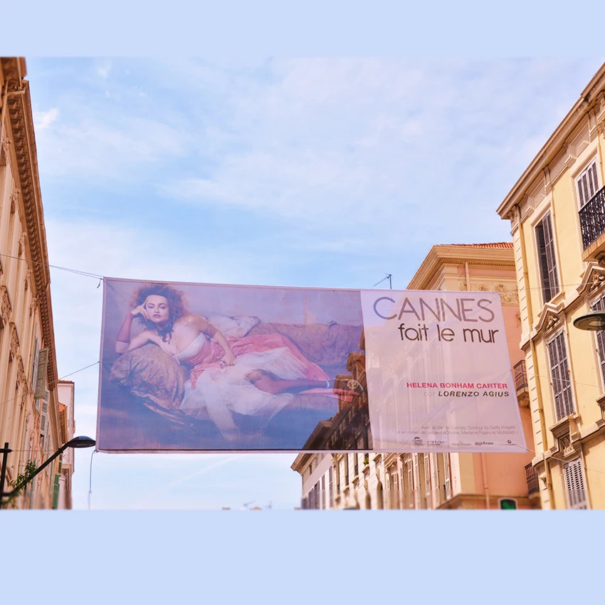 Customized Design Outdoor Hanging Sport Event Advertising Large Size Fence Banners Custom Polyester Mesh Fabric Banner