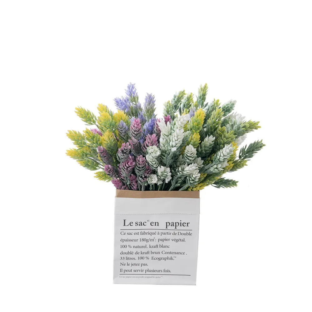 Artificial Wedding Flowers Pine Cone Grass Pineapple for Family Decorations Quality Fake Flower Plant Wall from Manufacturer