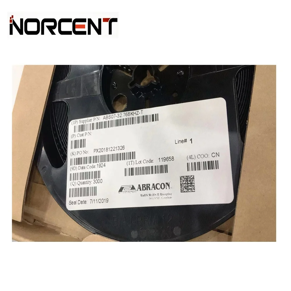 (Электронные компоненты) ABS07-32.768KHZ-T с украшением в виде кристаллов 32,7680 кГц 12.5PF SMD