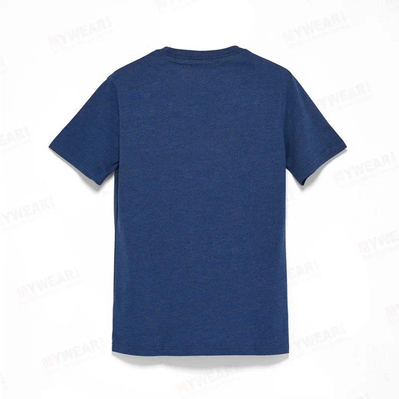 Custom t-shirt 190 gsm for men t shirt printed cotton polyester high quality anti pilling