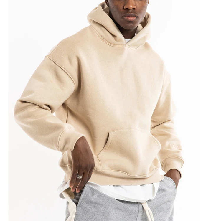 380-480gsm high quality cotton oversized blank fashion streetwear embroidery logo custom mens hoodie