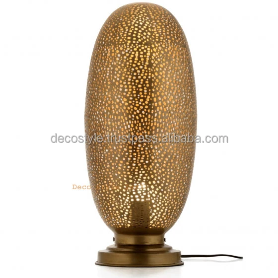 Brass Moroccan Table Lamp