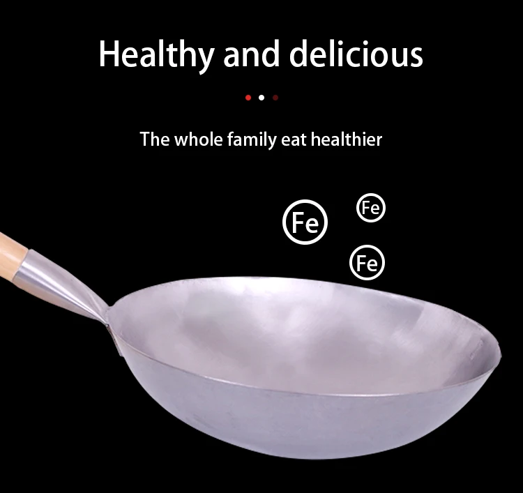 Высококачественная железная вок ручной работы, большая стальная ВОК, антипригарная плита, ВОК, газовая плита, сковорода, Кухонная Плита