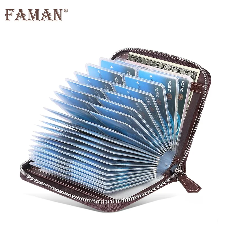 2024 leather with 40 card slots. Many credit card storage bags. Card holders that can be used by men and women.