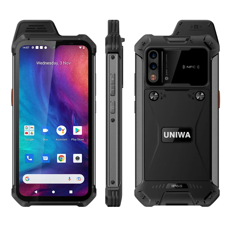 UNIWA W888 6.3 Inch HD+ Smartphone Global Version IP68 Waterproof NFC Octa Core Dual SIM Rugged Phone