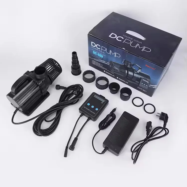 Qlozone 24volt 55watte dc water pump high pressure dc brushless solar submersible water pump for koi pond aquarium fish tank