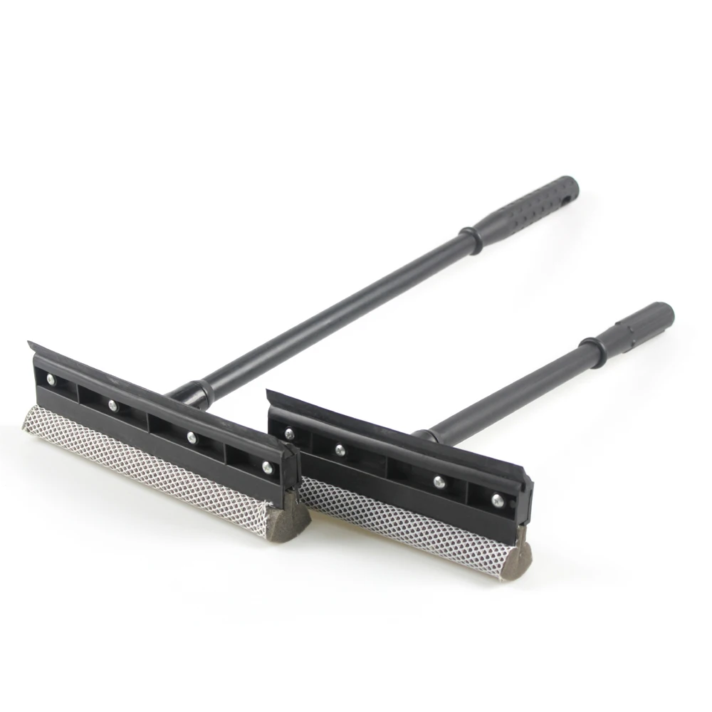10-Inch Window Washer Squeegee with 20-Inch Durable Plastic handle