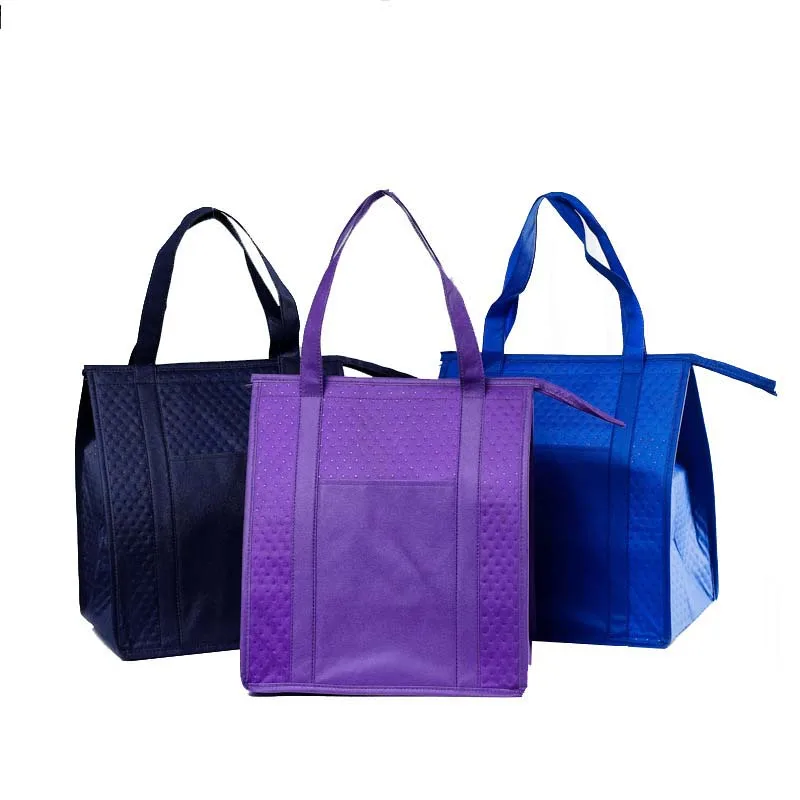 Outdoor Picnic Beach Reusable Lunch Pail Leakproof Cooler, Tote Freezable Insulated Lunch bags with Adjustable Strap/