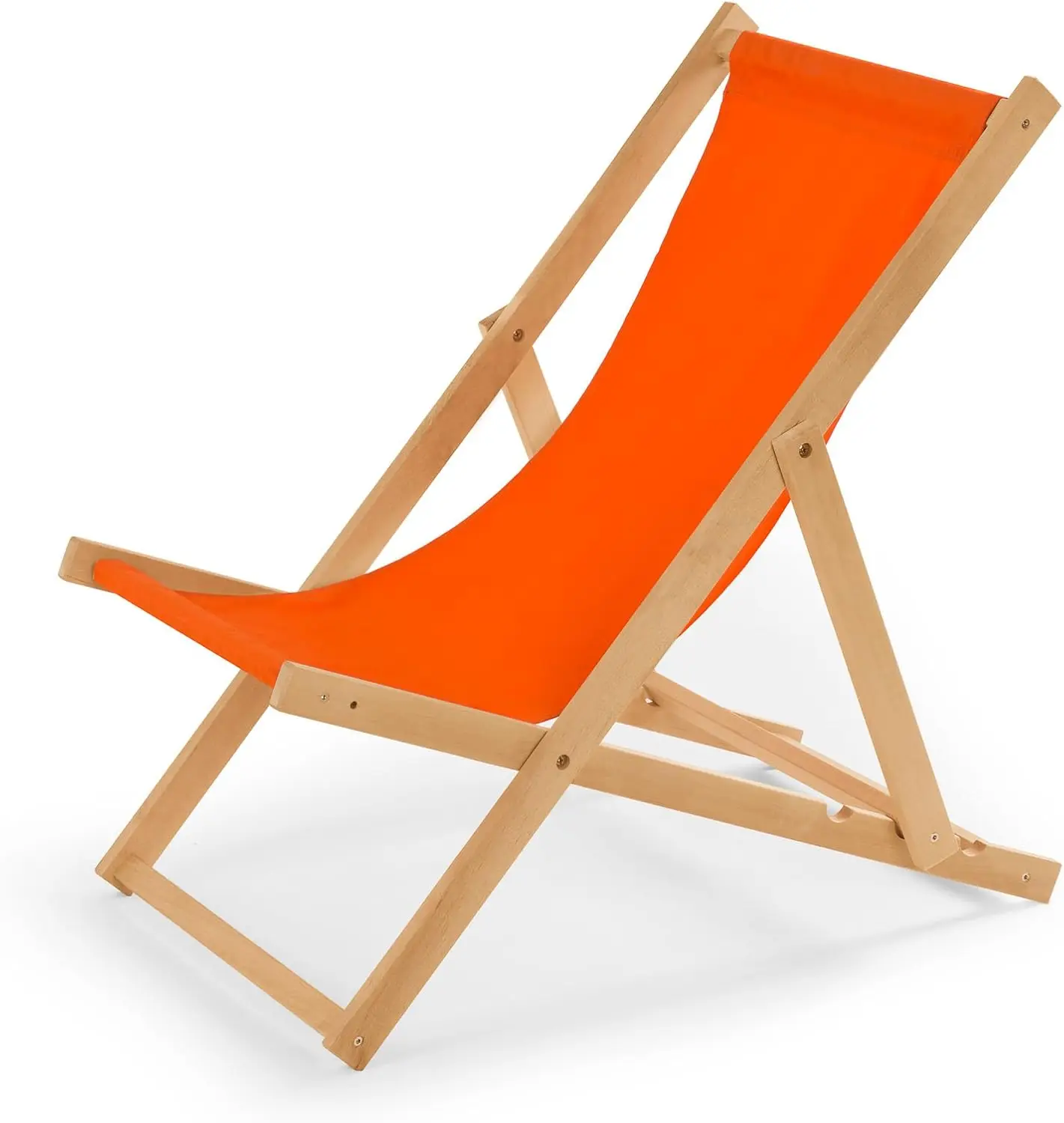 Outdoor Chair Fashionable Camping Folding Beach Chair Wooden Deck Chair Garden Lounger Mailing Order Pack