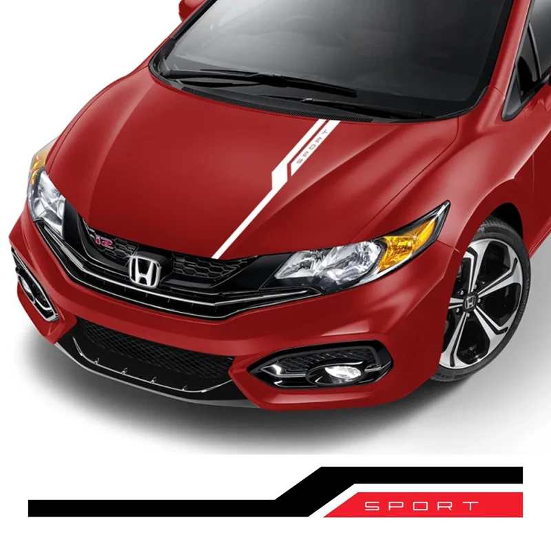 Наклейки на капот автомобиля для Audi BMW Nissan Toyota Jeep Hyundai Ford Kia Honda Renault Subaru графические спортивные наклейки автодекора