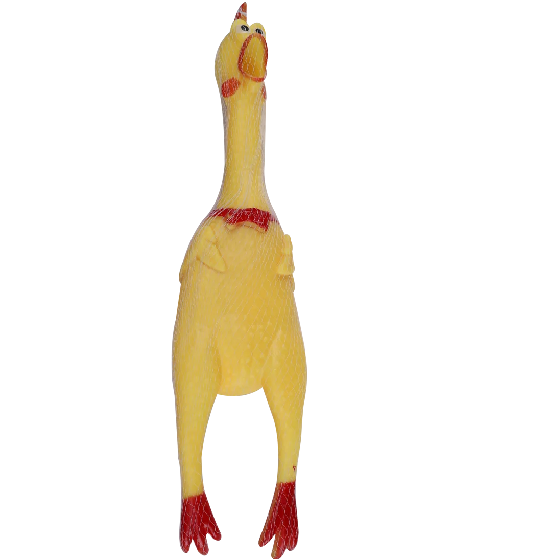 Hot Sell Rubber Chicken Pet Chew Toys Rooster Attract Puppy Squeak Screaming Rubber Chicken Pet Toys