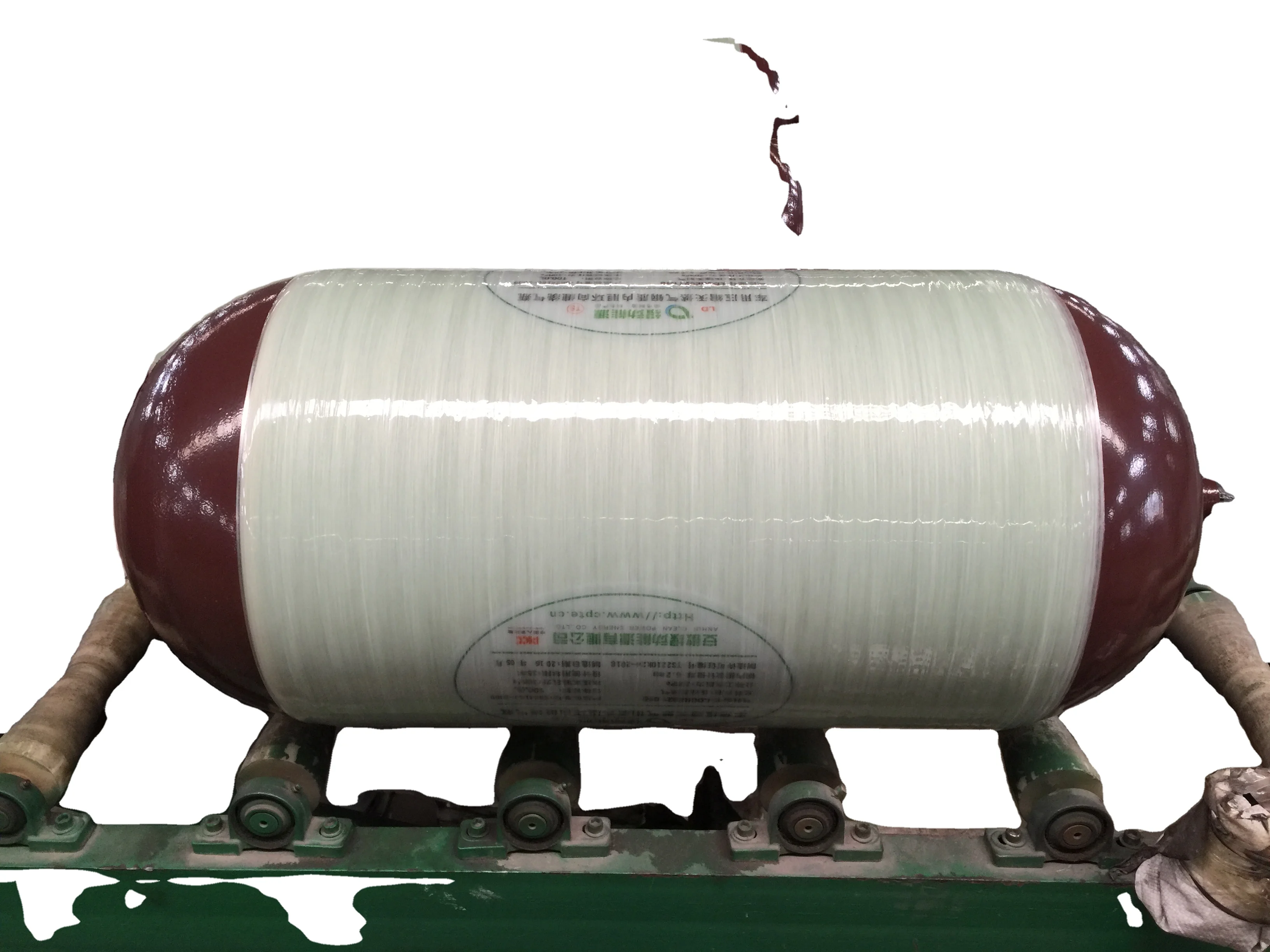 New composite material high pressure water capacity 80L empty CNG gas cylinder