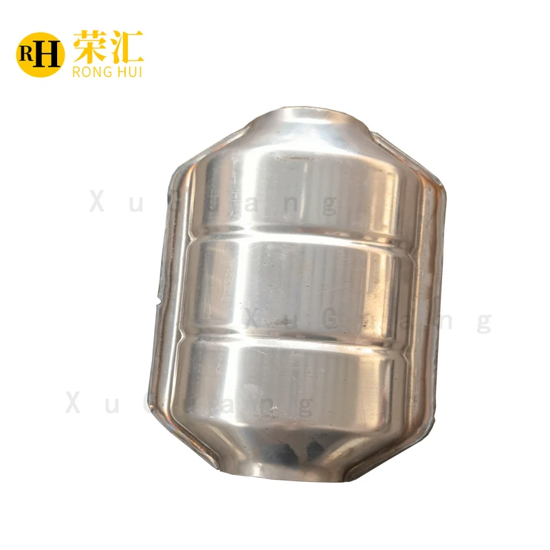 Хит продаж универсальный Овальный каталитический конвертер с плоским сотовым керамическим катализатором внутри euro1 euro3 euro4 euro2