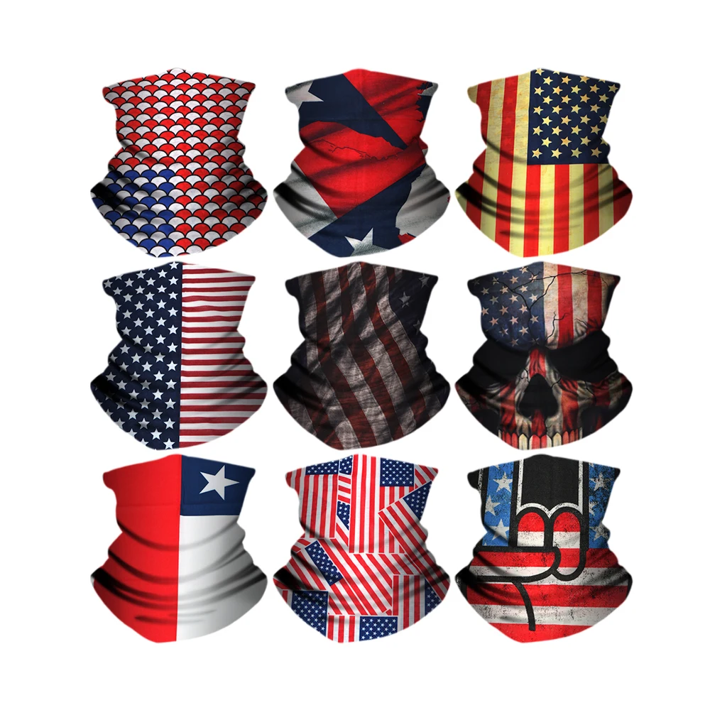 
9pcs Customise High Quality Multifunctional Seamless Bandana Tube neck Facial Bandana headwear 