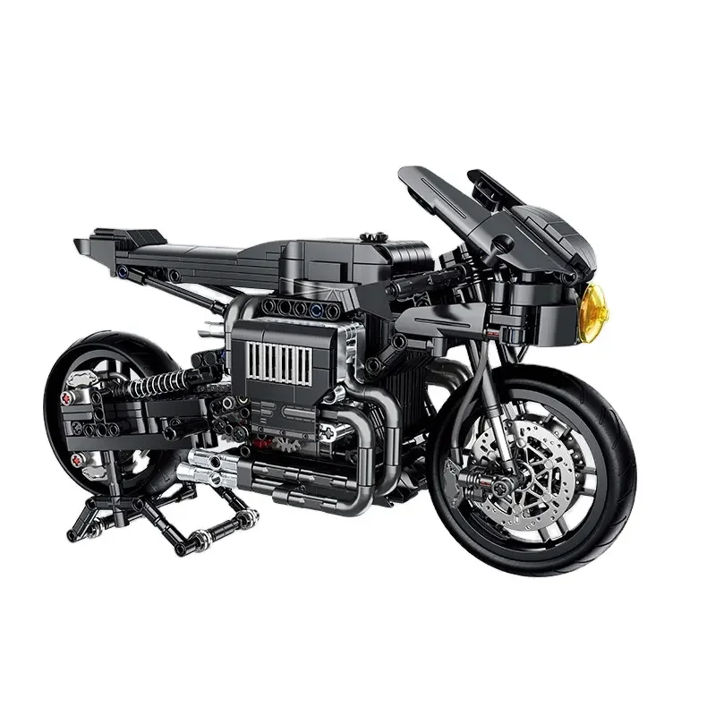 Penrose 672009 Batmaned Motorcycle Building Blocks toys Vehicle Car Boys Toys Fit High-Tech Bricks  DIY Kid Gift 1080Pcs