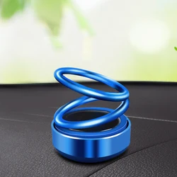 Double ring Rotating car perfume fragrance Alloy diffuser Car Solar Perfume luxury car air freshener