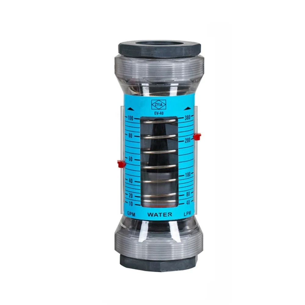 High performance easy view inline plastic tube type water flowmeter ( Any Positon Installation)