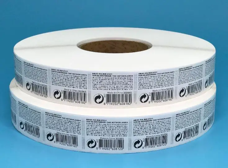 Custom Logo Security Seal Serial Barcode serial number sticker