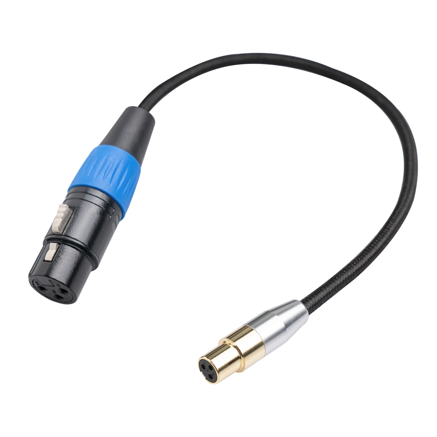 Mini XLR female to XLR female audio adapter cable for Camera Video Assist