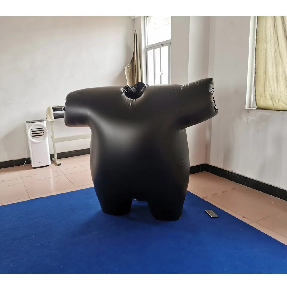 BeiLe  customize  quality pvc inflatable body black suit for sales