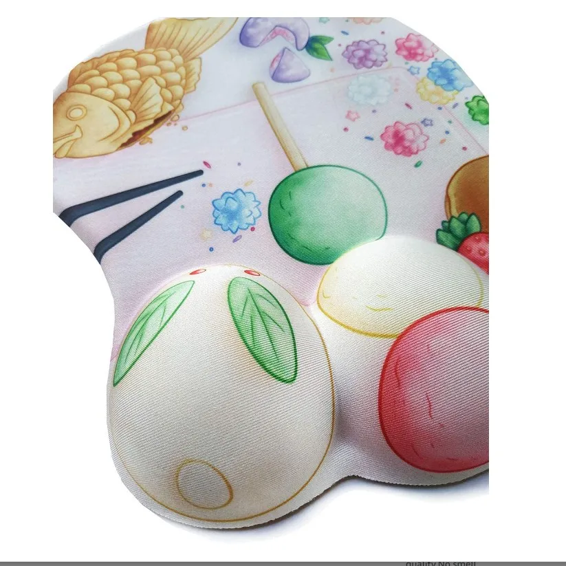 Sexy 3D Breast Beauty Anime Ass Silicon Cartoon Boobs Wrist Gaming Mouse Pad Mat